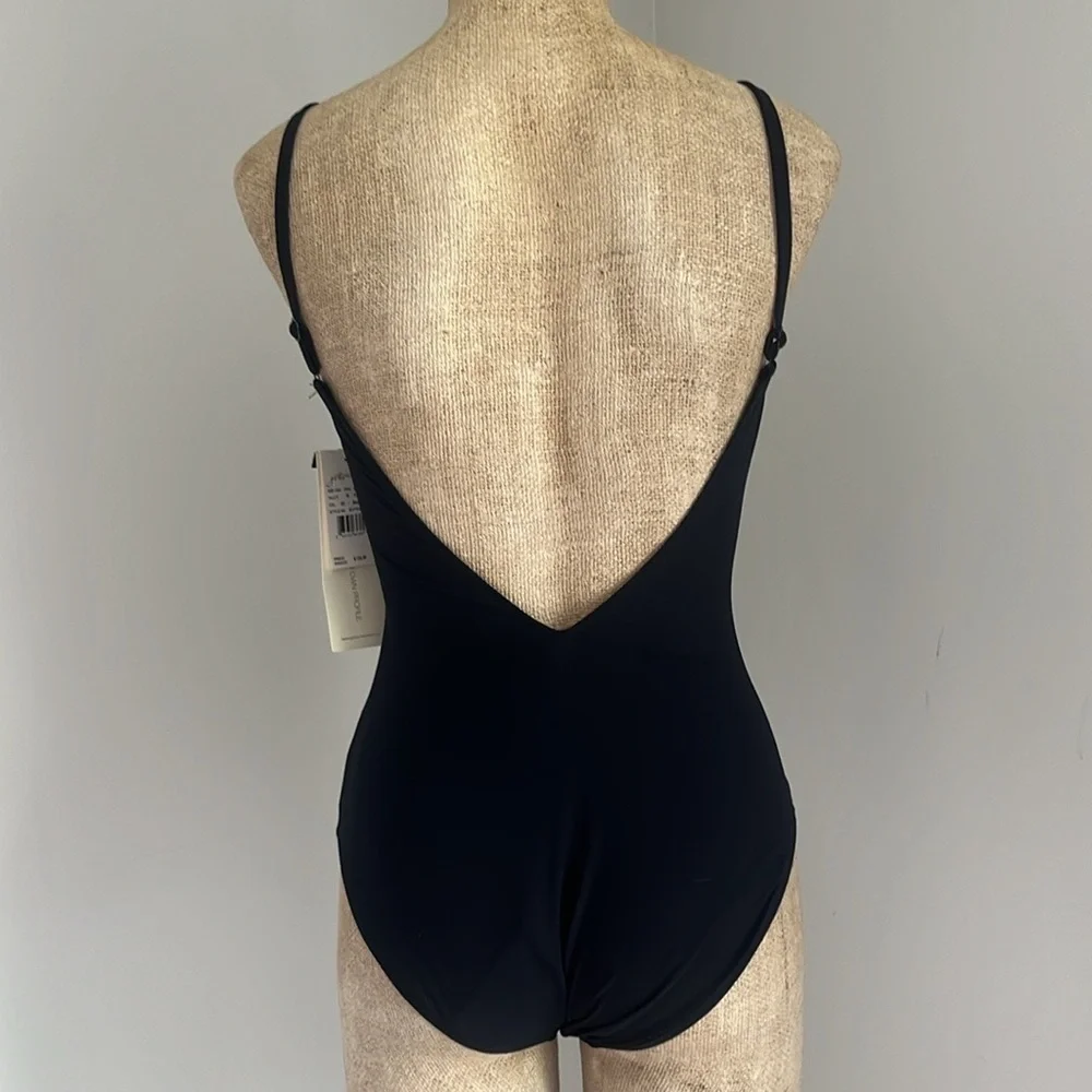 Profile By Gottex Black One Piece Swimsuit  6 NWT